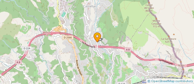 localisation de l'entreprise AD CONSTRUCTION  MENTON