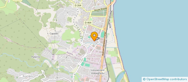 localisation de l'entreprise AD CONSTRUCTION à BASTIA