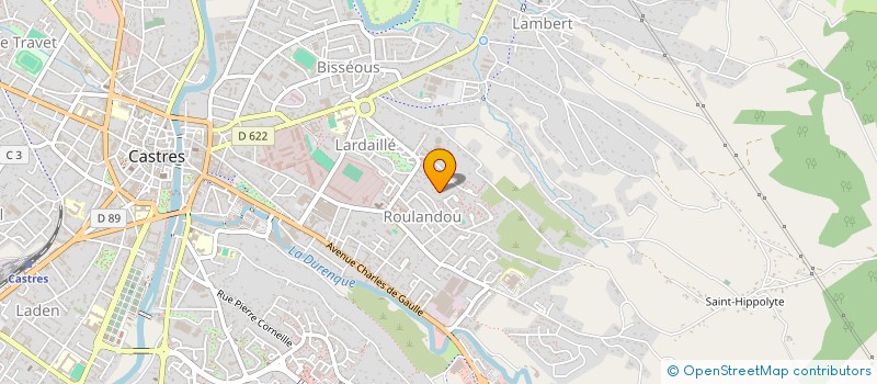 localisation de l'entreprise AD COURTAGE  CASTRES