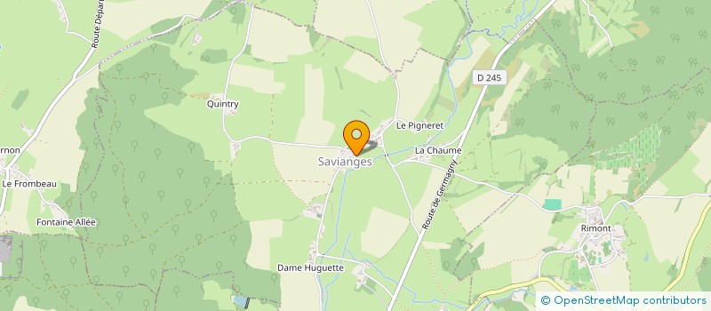 localisation de l'entreprise AD COUVERTURE  SAVIANGES