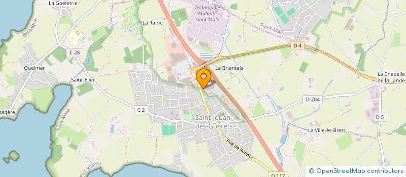 localisation de l'entreprise AD CREATION  SAINT-JOUAN-DES-GUERETS