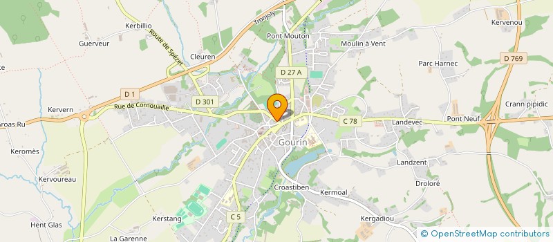 localisation de l'entreprise AD CREATION CUISINES à GOURIN