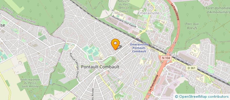 localisation de l'entreprise AD-CUISINES à PONTAULT-COMBAULT