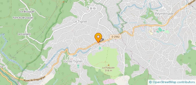 localisation de l'entreprise AD CURAM à LE TIGNET