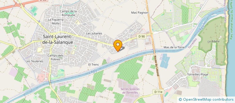 localisation de l'entreprise AD & CY  SAINT-LAURENT-DE-LA-SALANQUE