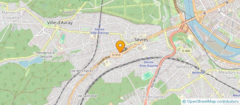 localisation de l'entreprise AD DECO à SEVRES