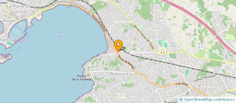 localisation de l'entreprise AD DIFFUSION  SANARY-SUR-MER