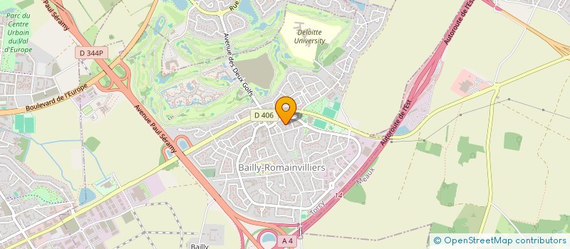 localisation de l'entreprise AD DIFFUSION  BAILLY-ROMAINVILLIERS