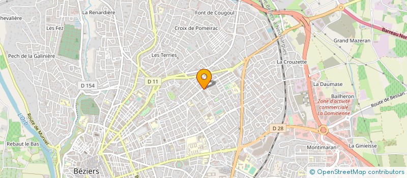localisation de l'entreprise AD DOMEO à BEZIERS