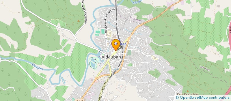 localisation de l'entreprise AD'ELLE à VIDAUBAN