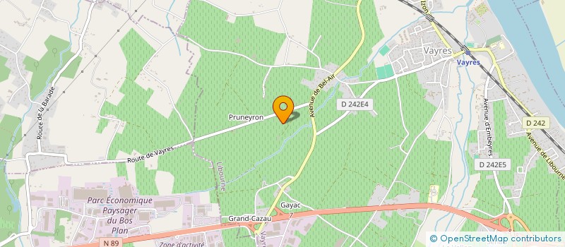 localisation de l'entreprise AD ENER  VAYRES