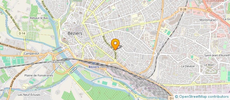 localisation de l'entreprise AD ENERGIE  BEZIERS