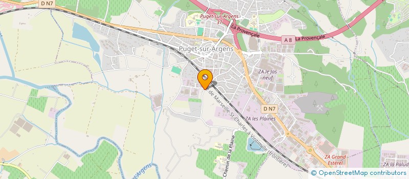 localisation de l'entreprise AD ENVIRONNEMENT à PUGET-SUR-ARGENS