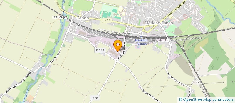 localisation de l'entreprise AD EQUIPEMENTS  MEZIDON VALLEE D'AUGE