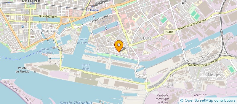 localisation de l'entreprise AD EXPRESS  LE HAVRE