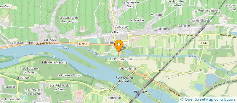 localisation de l'entreprise AD FERMETURES  ROCHECORBON