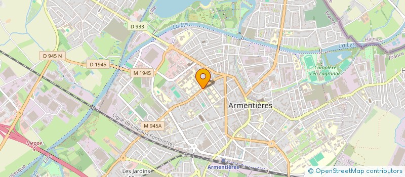 localisation de l'entreprise AD FIBRE OPTIQUE  ARMENTIERES