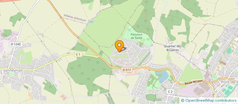 localisation de l'entreprise AD FONCIERE  CHARVIEU-CHAVAGNEUX