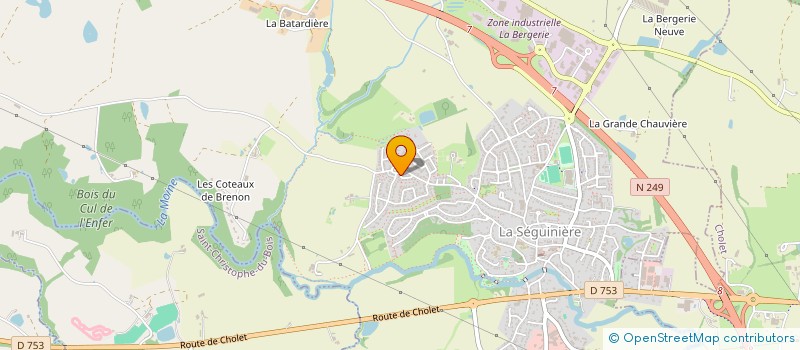 localisation de l'entreprise AD FOOTBALL MANAGEMENT  LA SEGUINIERE