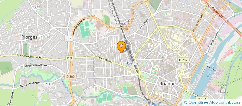 localisation de l'entreprise AD FORMA à ROANNE