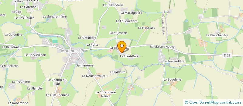 localisation de l'entreprise AD FORMATION MANAGEMENT  VALLONS-DE-L'ERDRE