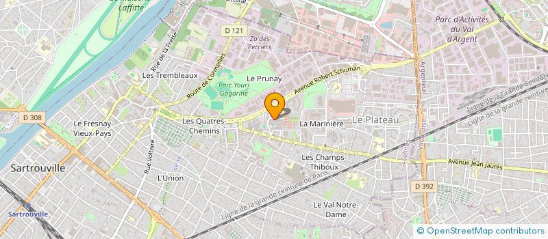 localisation de l'entreprise AD FRUITS  SARTROUVILLE