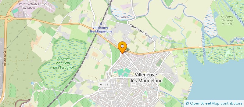 localisation de l'entreprise AD. GA. MA  VILLENEUVE-LES-MAGUELONE