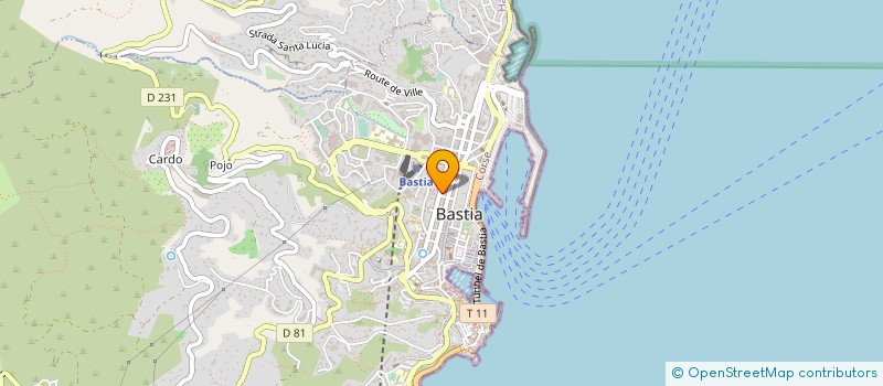 localisation de l'entreprise AD GALERIE à BASTIA