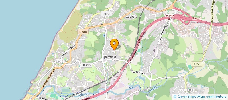 localisation de l'entreprise AD GENT SPORT à BIDART