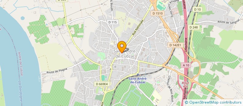 localisation de l'entreprise AD GEOMETRE.EXPERT  SAINT-ANDRE-DE-CUBZAC