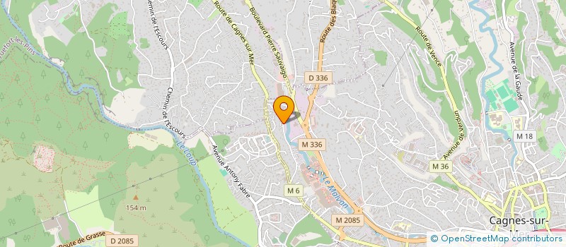 localisation de l'entreprise AD GEST 06 à CAGNES-SUR-MER