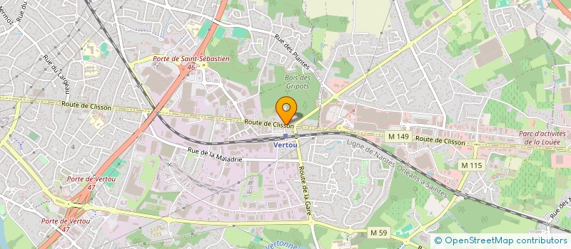 localisation de l'entreprise AD HOC à SAINT-SEBASTIEN-SUR-LOIRE
