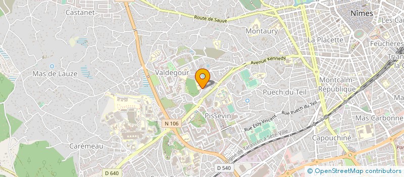 localisation de l'entreprise AD HOC  NIMES