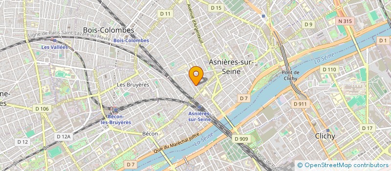 localisation de l'entreprise AD HOC à ASNIERES-SUR-SEINE