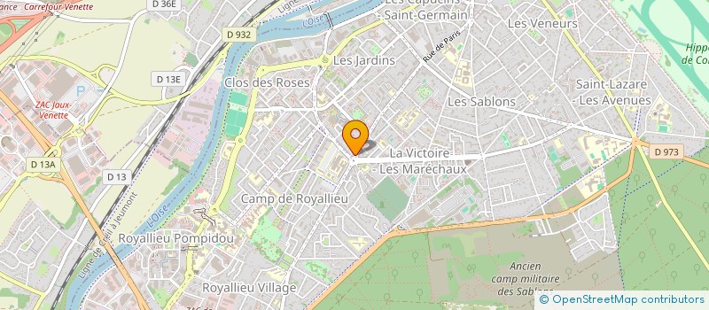localisation de l'entreprise AD HOC à COMPIEGNE