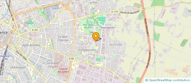 localisation de l'entreprise AD HOC ATELIER DE L'IMAGE  VALENCE