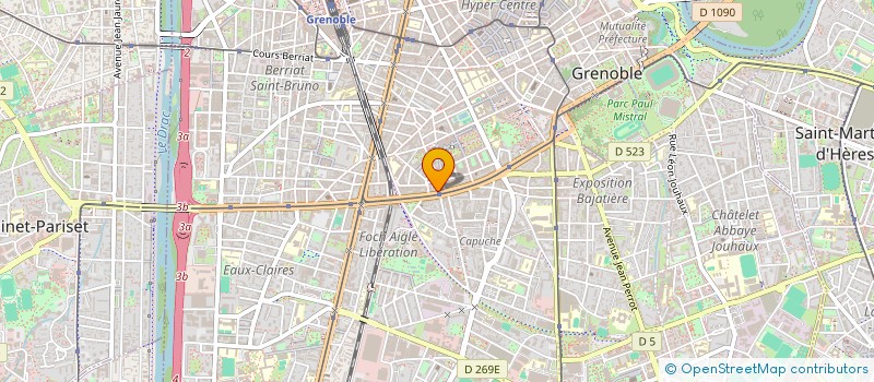 localisation de l'entreprise AD HOC'CONDUITE à GRENOBLE