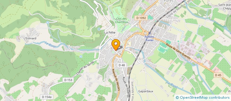 localisation de l'entreprise AD HOC EXPORT  TULLINS