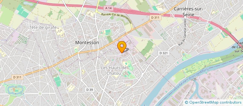 localisation de l'entreprise AD HOC GESTION DE PATRIMOINE  SARTROUVILLE