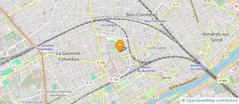 localisation de l'entreprise AD-HOC LAB à BOIS-COLOMBES