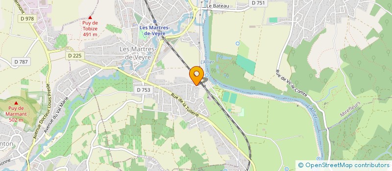 localisation de l'entreprise AD HOC MAITRISE D'OEUVRE à LES MARTRES-DE-VEYRE