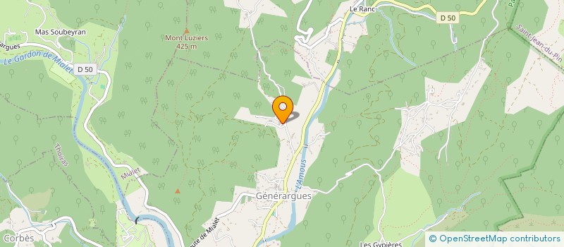 localisation de l'entreprise AD HOC MUSIC  GENERARGUES