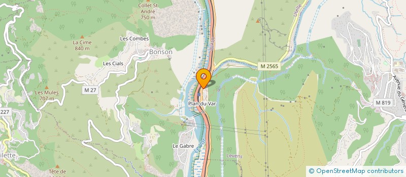 localisation de l'entreprise AD'HOC ROUTAGE'  COLOMARS