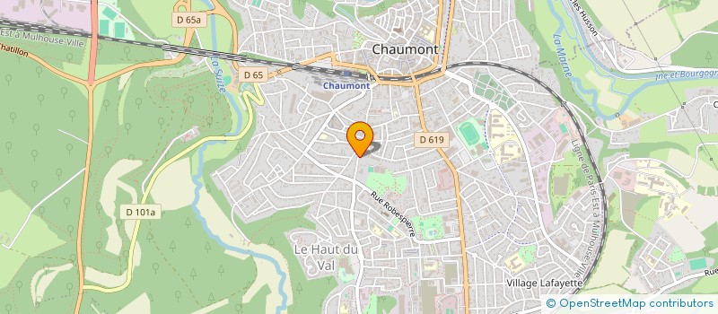 localisation de l'entreprise AD'HOME à CHAUMONT