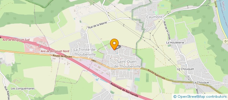 localisation de l'entreprise AD HOME SAS  SAINT-OUEN-DE-THOUBERVILLE