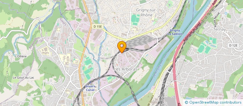 localisation de l'entreprise AD IMMO 69  GRIGNY