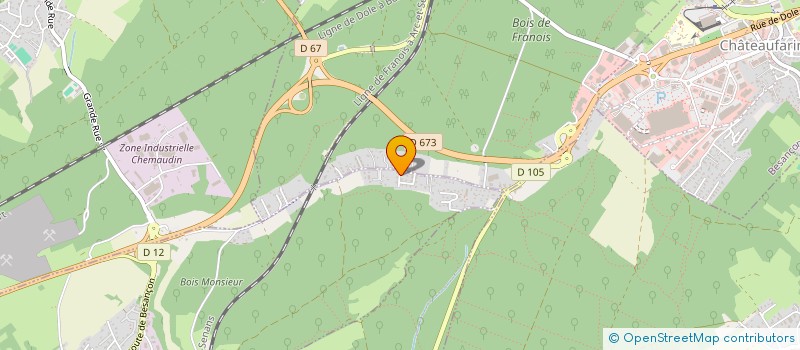 localisation de l'entreprise AD IMMO  BYANS-SUR-DOUBS