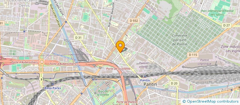 localisation de l'entreprise AD IMMO  PANTIN