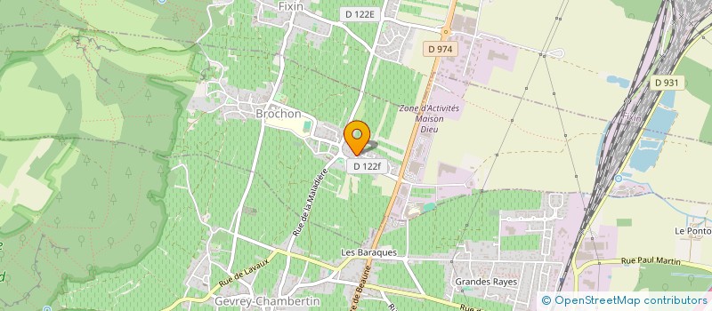 localisation de l'entreprise AD IMMO  BROCHON