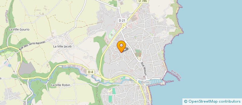 localisation de l'entreprise AD IMMO  BINIC-ETABLES-SUR-MER